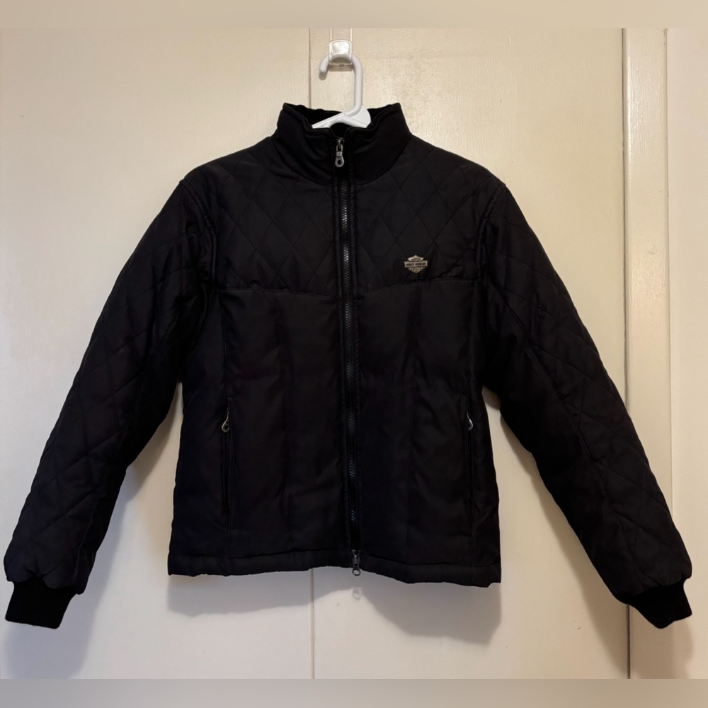 Harley Davidson Quilted Down Puffer Jacket